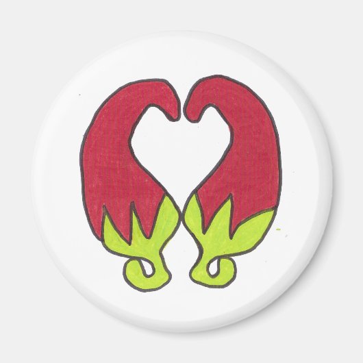 Chili Pepper Love Magneet (Voorkant)