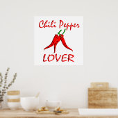 Chili Pepper Lover Poster (Keuken)