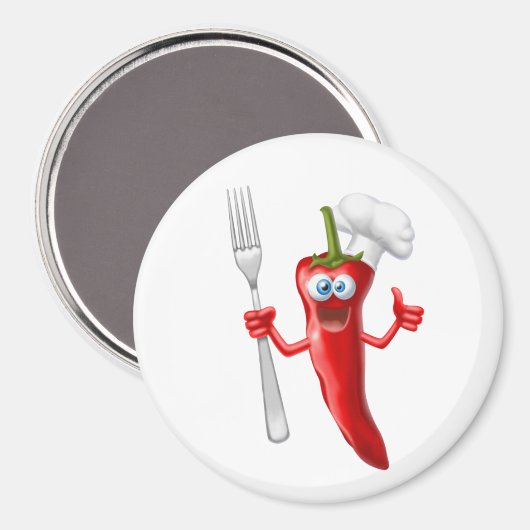 Chili Pepper Magnet Magneet (Voorkant / Achterkant)