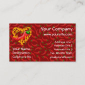 Chili Pepper met vlamhart Visitekaartje (Voorkant)
