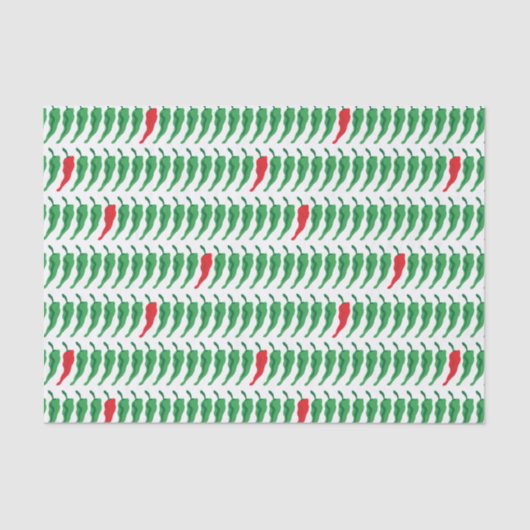 Chili Pepper Patroon Tissuepapier (Voorkant)
