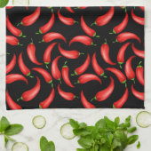 Chili Pepper Pattern Kitchen Towel Theedoek (Gevouwen)