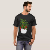 Chili Pepper Plant Peppers Chili Fruit Red Spicy T-shirt (Voorkant volledig)
