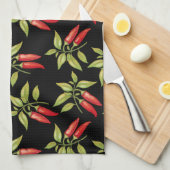Chili Pepper Plante serviette de cuisine (Quart Plié)