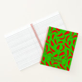Chili Pepper Red Green, speciaal aangepast Notitieboek (Binnen)