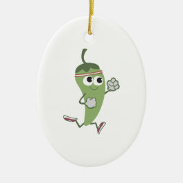 Chili Pepper Runner Keramisch Ornament