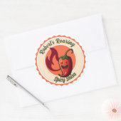 Chili Pepper Spicy Salsa Classic Round Sticker (Envelop)