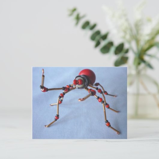 Chili Pepper Spider Briefkaart (Staand voorkant)