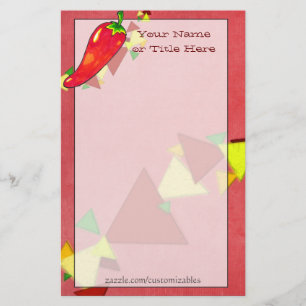 Chili Pepper Stationery Briefpapier