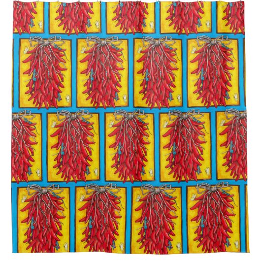 Chili Pepper Sud-Ouest Lizard Douche rideau (Devant)