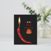 Chili Pepper Verjaardagsfeestje Kaart (Staand voorkant)