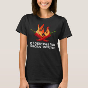 Chili Pepper voor mannen Spicy Sauce Jalapeno T-shirt