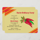 Chili Peppers Bouquet Invitation (Devant / Derrière)