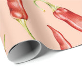 Chili Peppers Cadeaupapier (Rol Hoek)