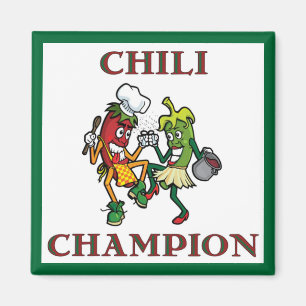 Chili Peppers Chili Champion Magnet