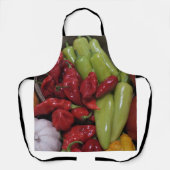 Chili Peppers en Veggies Schort (Voorkant)