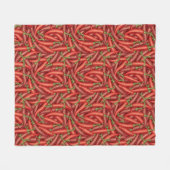 Chili Peppers Fleece Deken (Voorkant (Horizontaal))