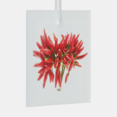 Chili peppers glas ornament (Voorkant Rechts)