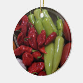 Chili Peppers Keramisch Ornament (Links)