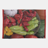 Chili Peppers Keukenhanddoek (Horizontaal)