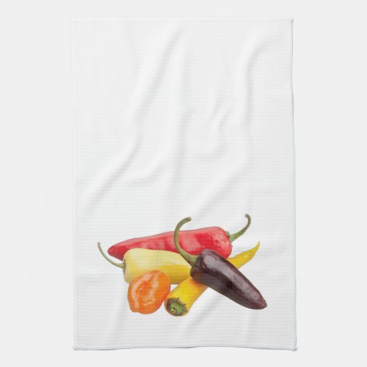 'Chili Peppers' keukenhanddoek (Verticaal)