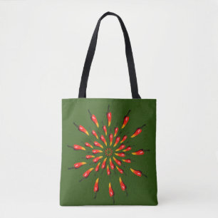 Chili Peppers Mandala Art Draagtas