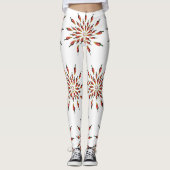 Chili Peppers Mandala Botanical Custom Leggings (Voorkant)