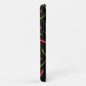 Chili Peppers Pattern op Black Case-Mate iPhone Case (Achterkant/rechts)