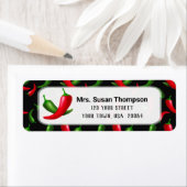 Chili Peppers retouradreslabel Etiket (Insitu)