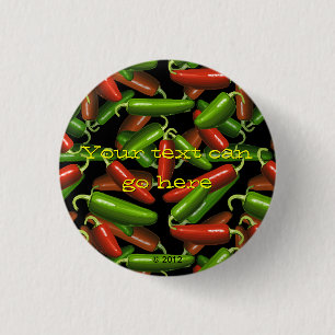 Chili Peppers Ronde Button 3,2 Cm