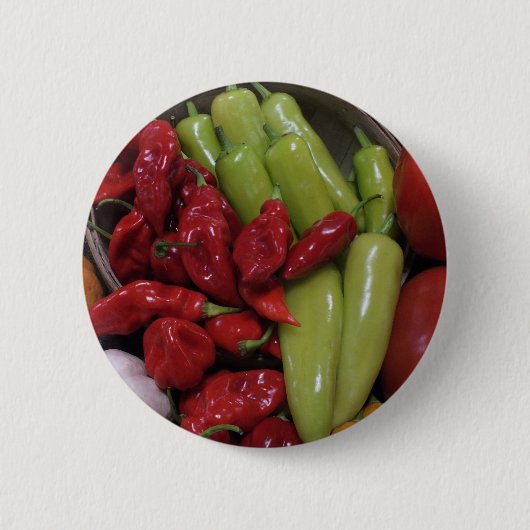 Chili Peppers Ronde Button 5,7 Cm (Voorkant)