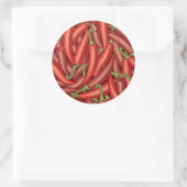 Chili Peppers Ronde Sticker (Tas)