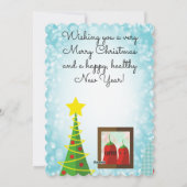 Chili piment lire carte de Noël culinaire (Dos)