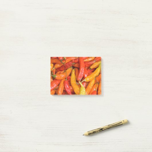 Chili Post-it® Notes (Op bureau)