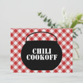 Chili Pot Silo, Red & White Checkast Cookoff Kaart (Staand voorkant)