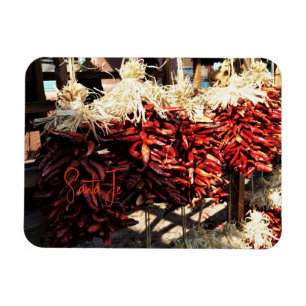 Chili Ristras Père Noël Fe New Mexico Magnet