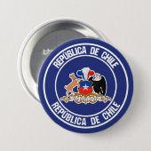 Chili Ronde Emblem Button 7,6 Cm (Voorkant /achterkant)