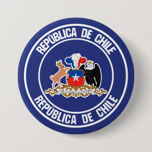 Chili Ronde Emblem Button 7,6 Cm