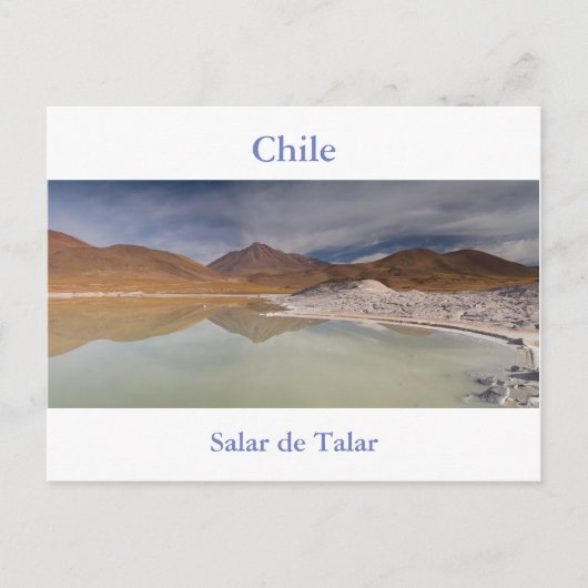 Chili - Salar de Talar sel carte postale plate san (Devant)