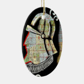 Chili Santiago Revel Keramisch Ornament (Rechts)