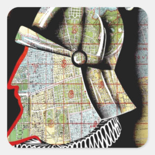  Chili Santiago Revel Vierkante Sticker