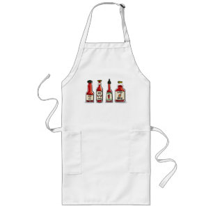 Chili Sauces Chef's Apron Lang Schort
