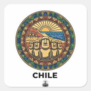 CHILI VIERKANTE STICKER