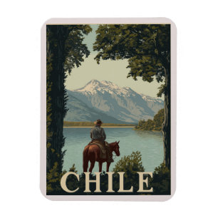 Chili Vintage Reizen   Andes Mountain Magneet