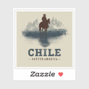Chili Vintage Reizen   Andes Mountain Sticker