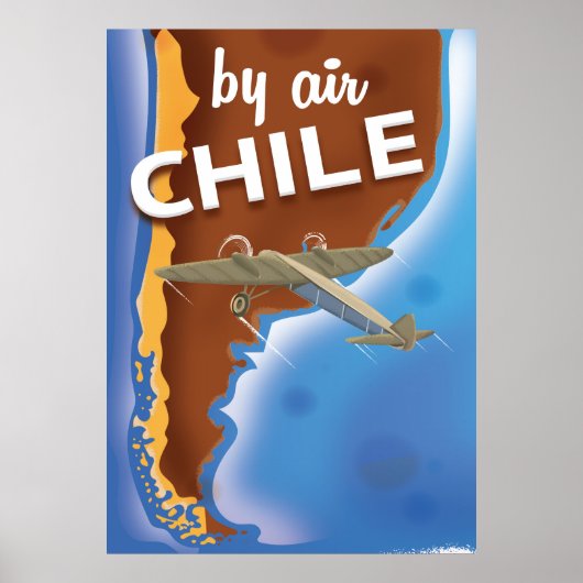 Chili Vintage Travel poster (Voorkant)