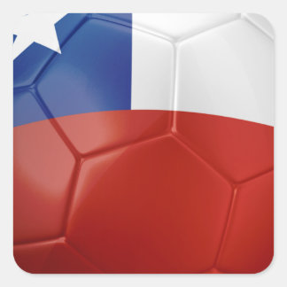 Chili Vlag Bal Vierkante Sticker