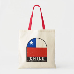 Chili Vlag Embleem Noodlijdende Tote Bag