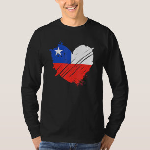 Chili Vlag Ik Hou Van Chili Het Zit In Mijn Dna Vo T-shirt
