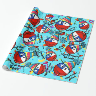 Chili vlag in een Pet van een partij   Gepersonali Cadeaupapier